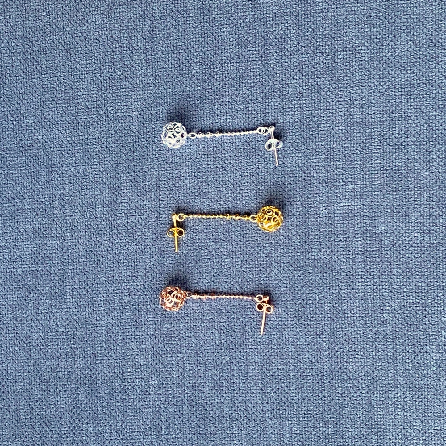 ボール(小)ロング ピアス