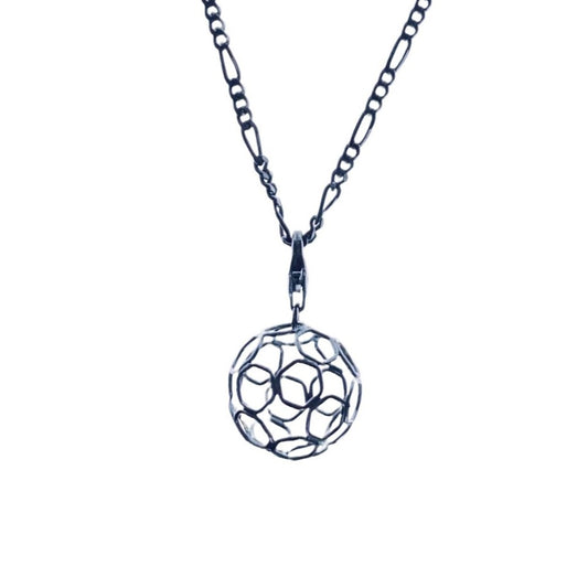 Black Soccer/Football Necklace