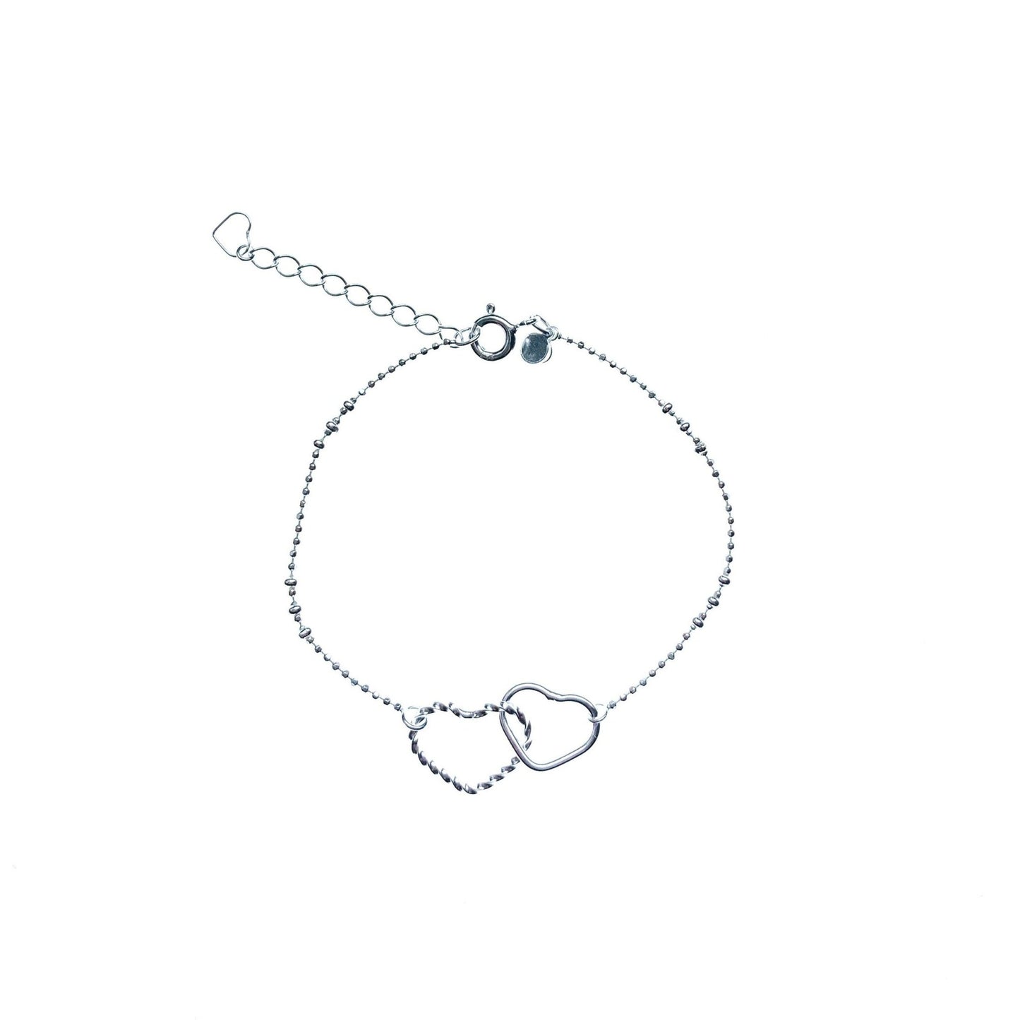 ダブルハートブレスレット