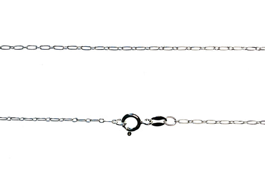 Silver Long and short link Chain Necklace