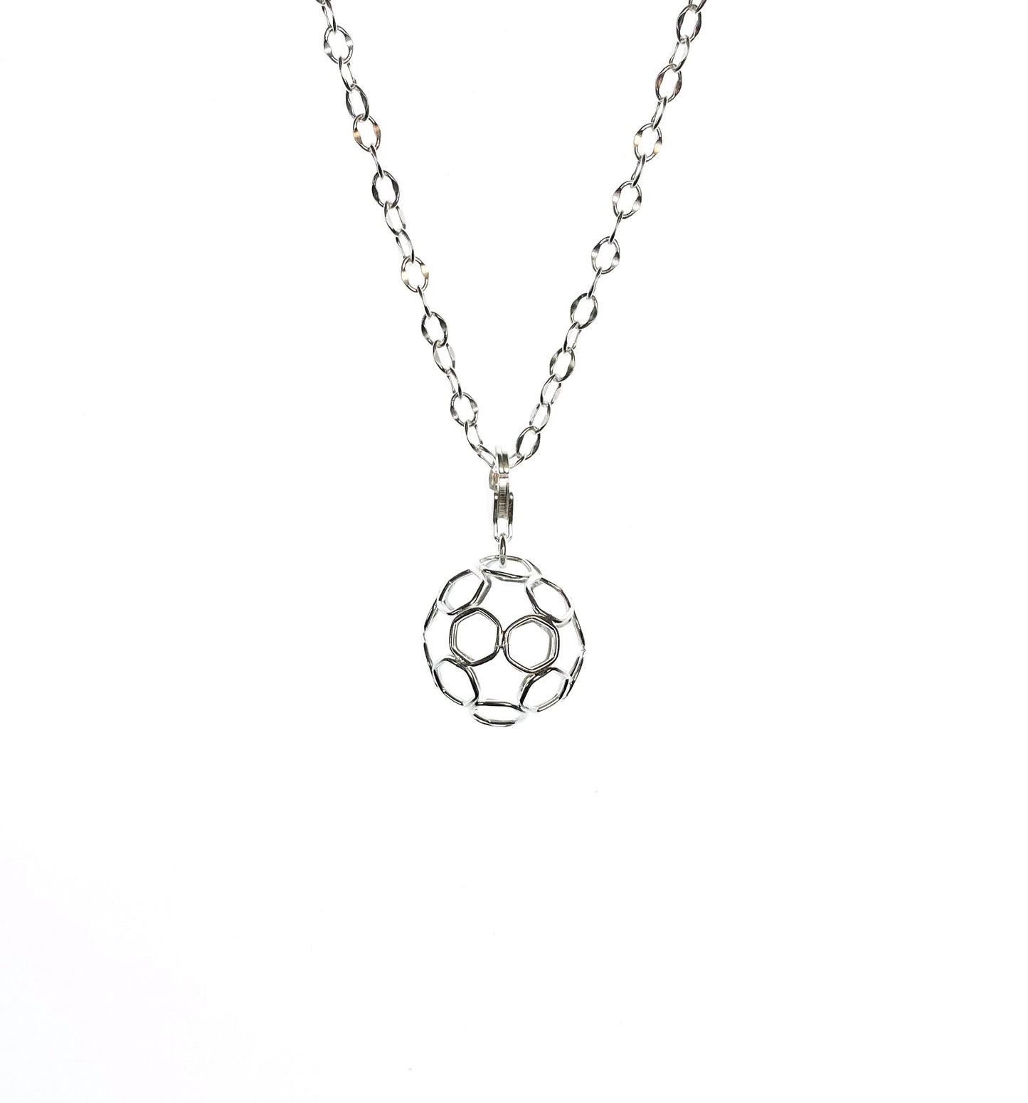 【5% OFF】Set of Large Soccer/Football Necklace (bigger chain) and Earrings